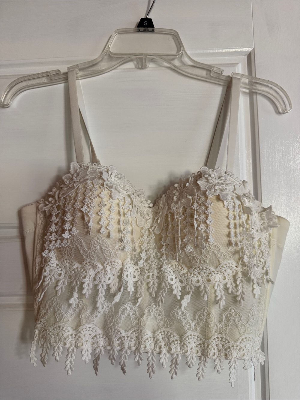 Large 40c lace corset top never worn